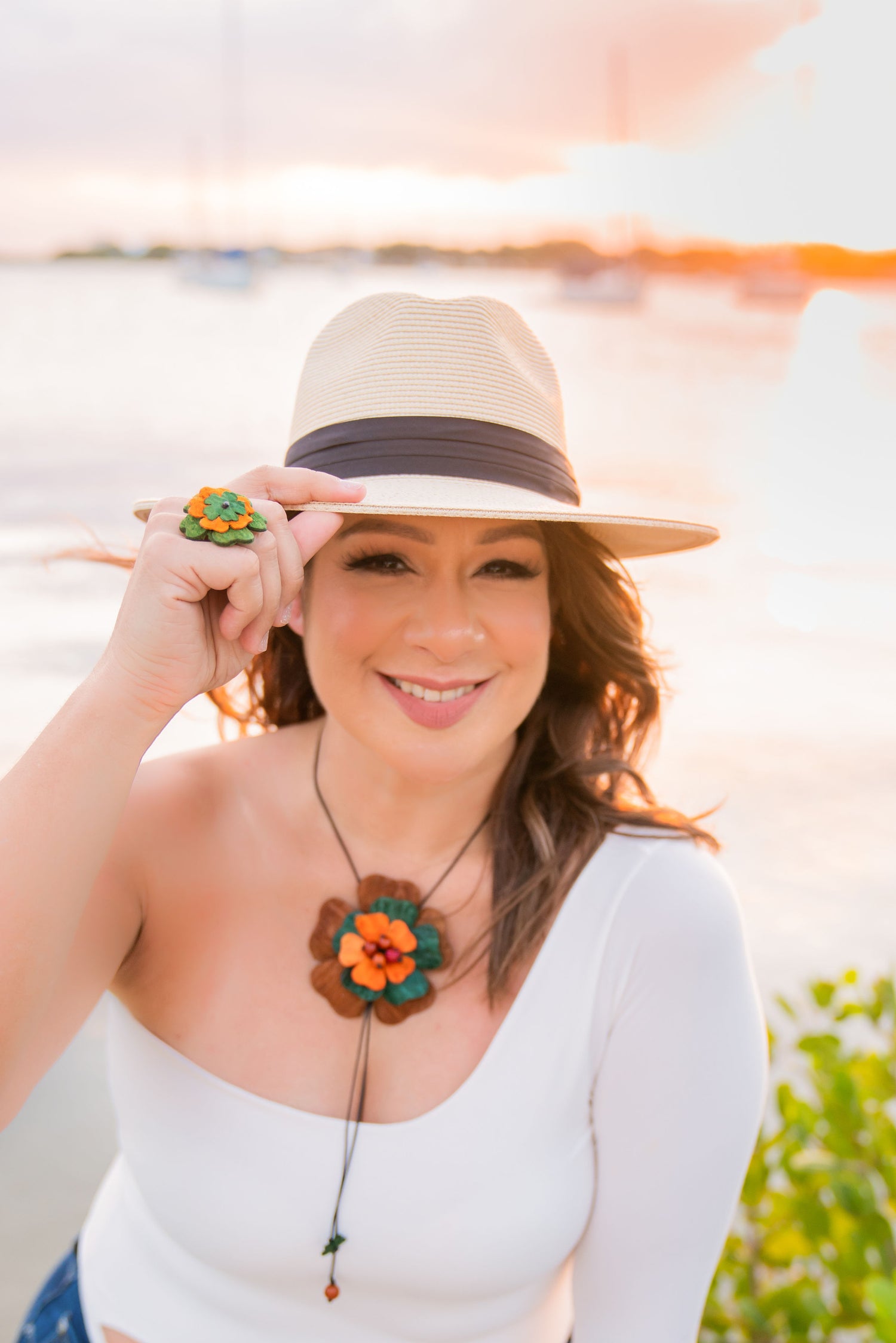 I am an outgoing and passionate person who strongly believes in the power of handmade nature jewelry, and sustainable and ethical fashion. I love to see how jewelry highlights the best of you at the same time it holds your own essence.