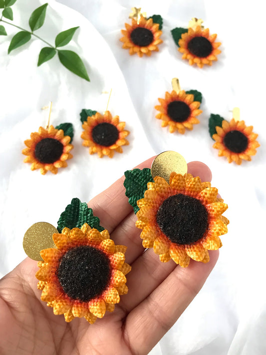 SUNFLOWER EARRINGS | VR Seeds and Fruits 