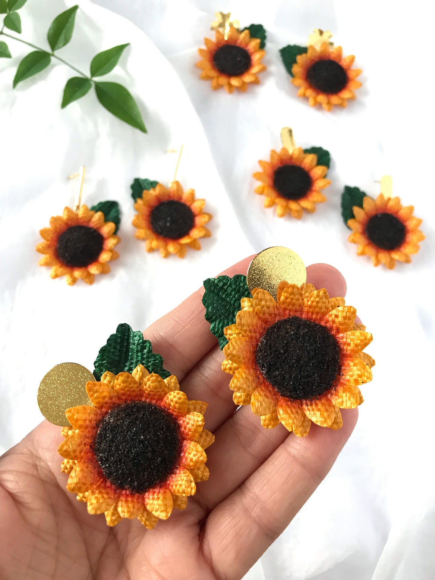 SUNFLOWER EARRINGS | VR Seeds and Fruits 