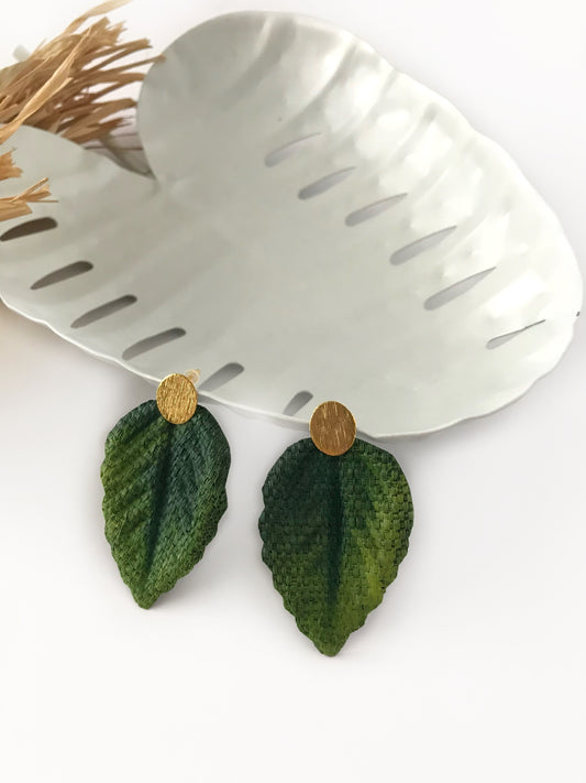 ROSE LEAF EARRINGS | VR Seeds and Fruits