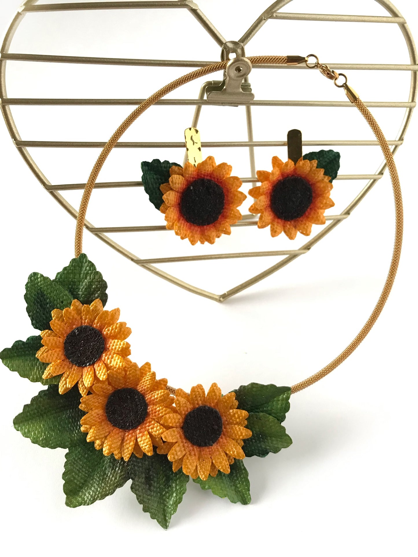 SUNFLOWER EARRINGS | VR Seeds and Fruits 