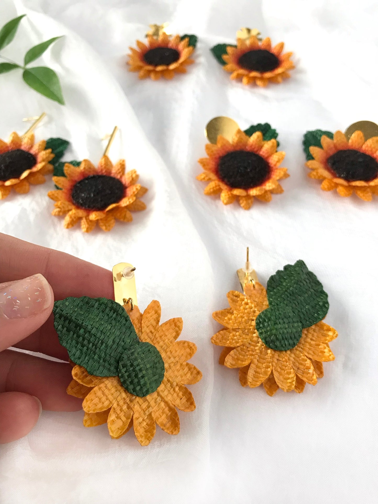 SUNFLOWER EARRINGS | VR Seeds and Fruits 