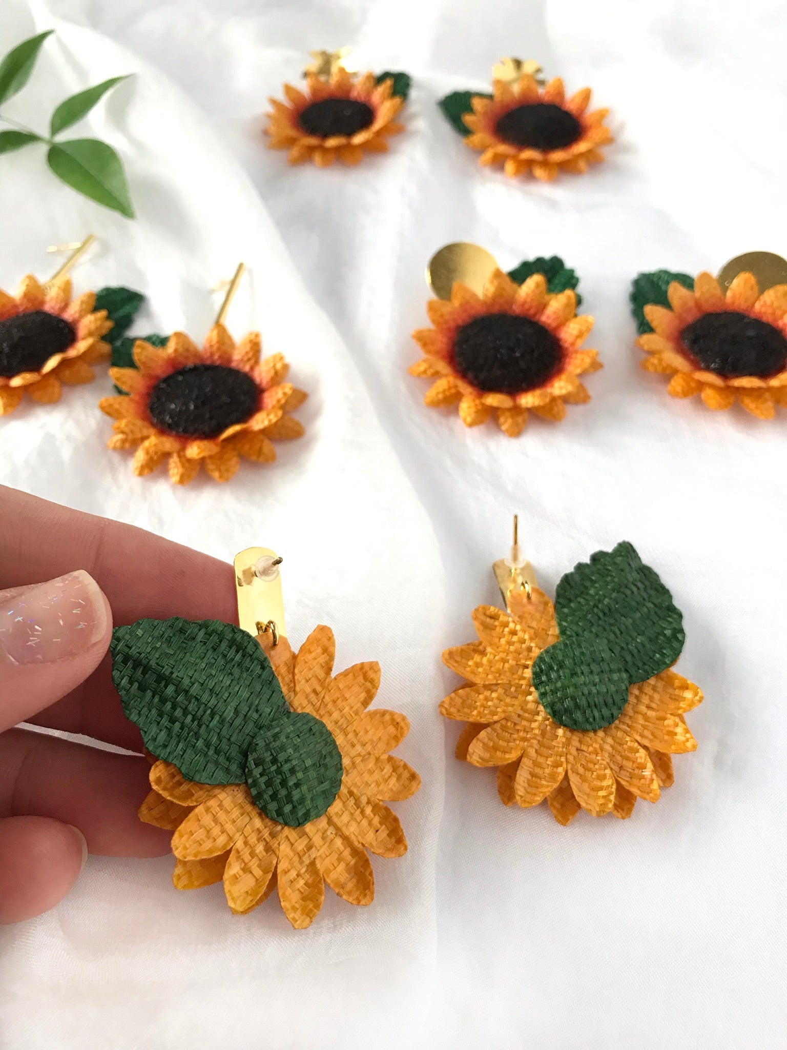 SUNFLOWER EARRINGS | VR Seeds and Fruits 